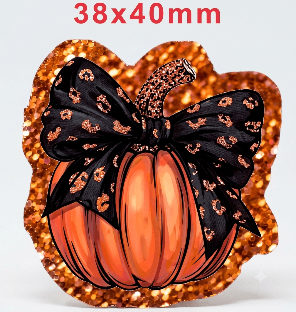 Glitter Acrylic Flatback- Acrylic Planer Resin Charm Halloween