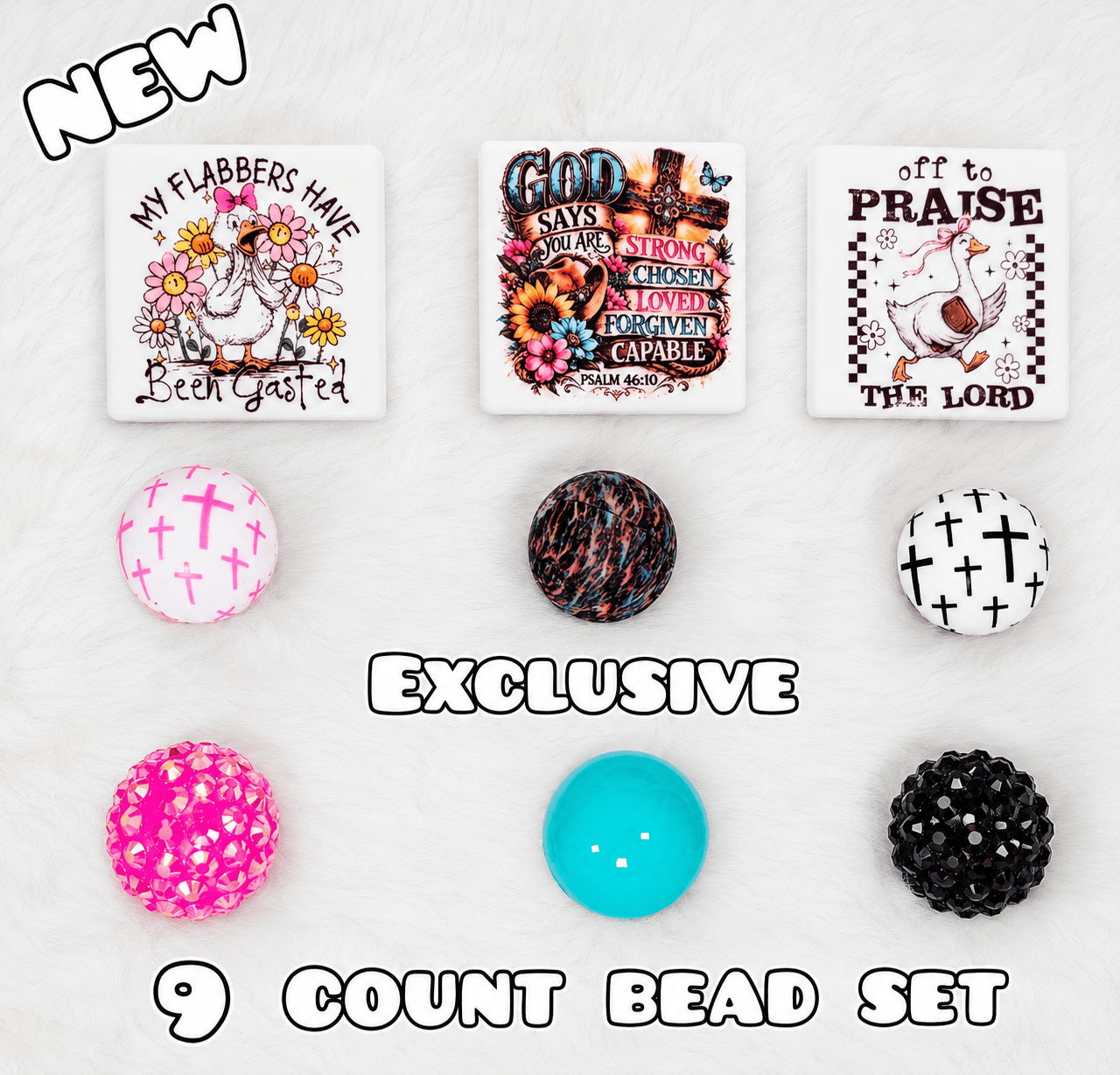 New 9 Count Focal Bead Set Exclusive Shop Made