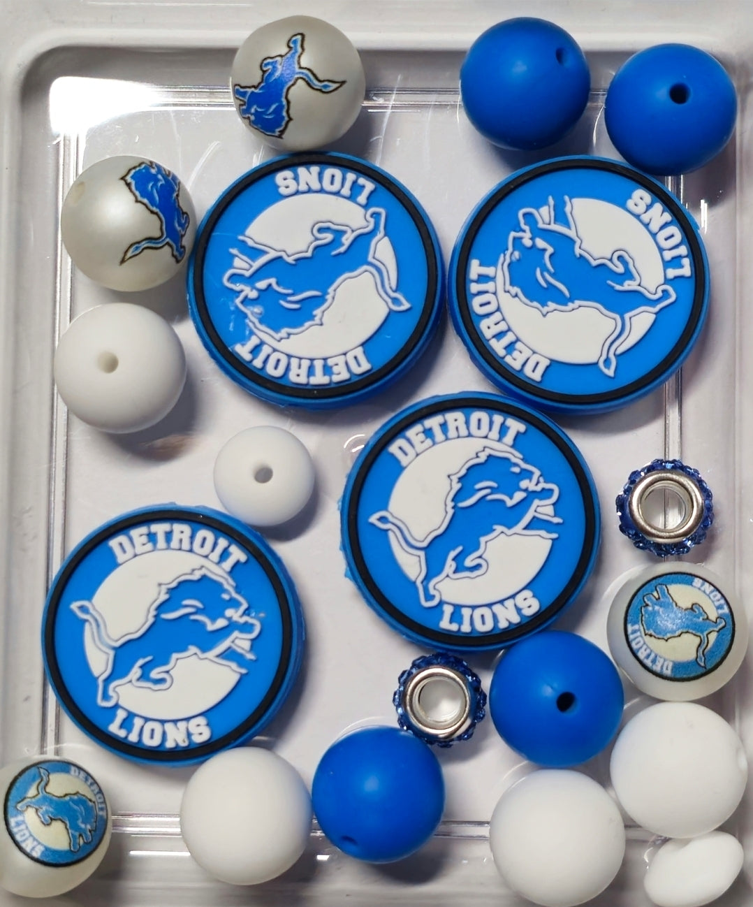 Football Bead Mixes With Focals & Acrylics Craft Supplies