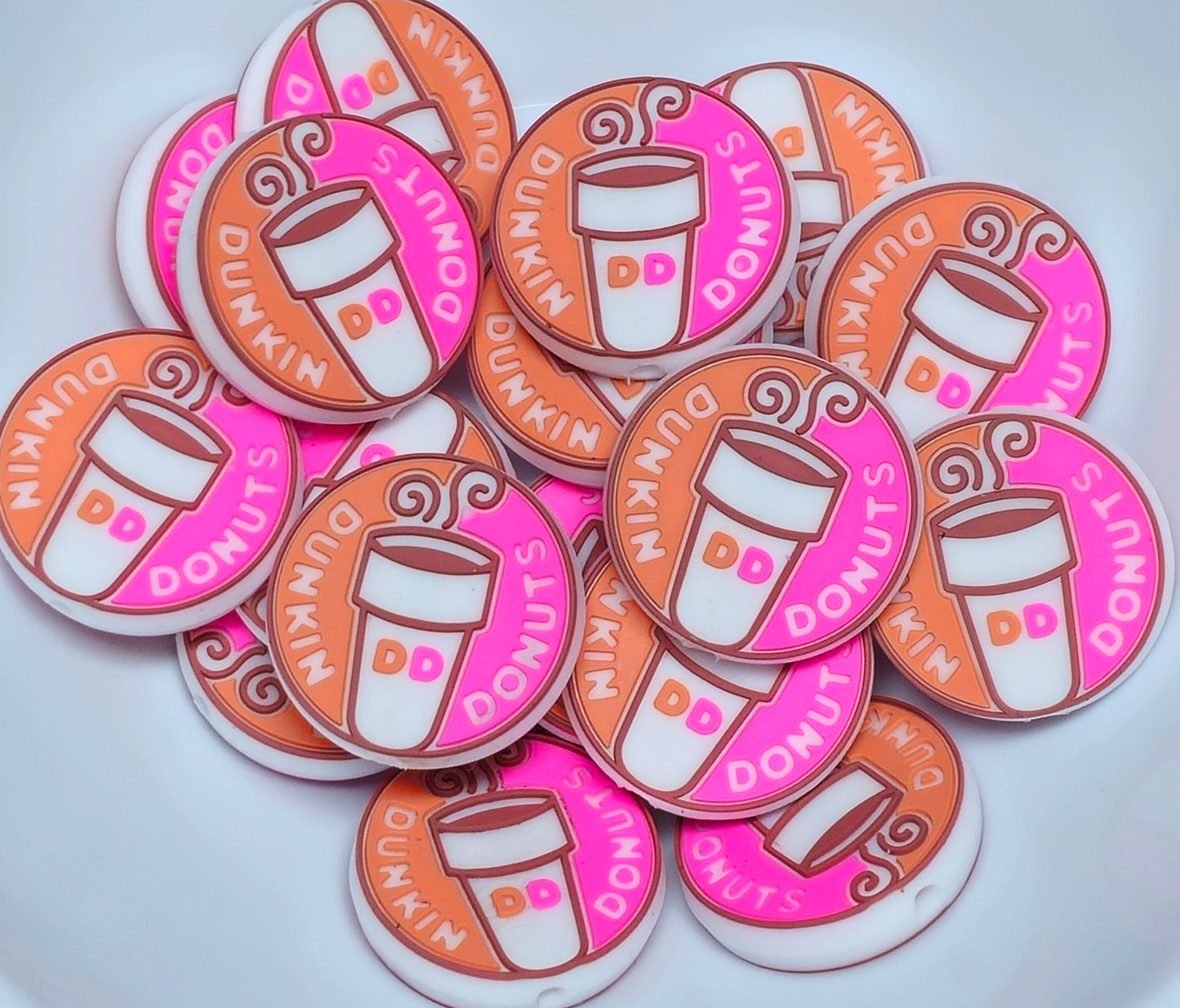 DIY Focal Bead 1 Count Craft Supplies Coffee Dunkin Starbucks Beads