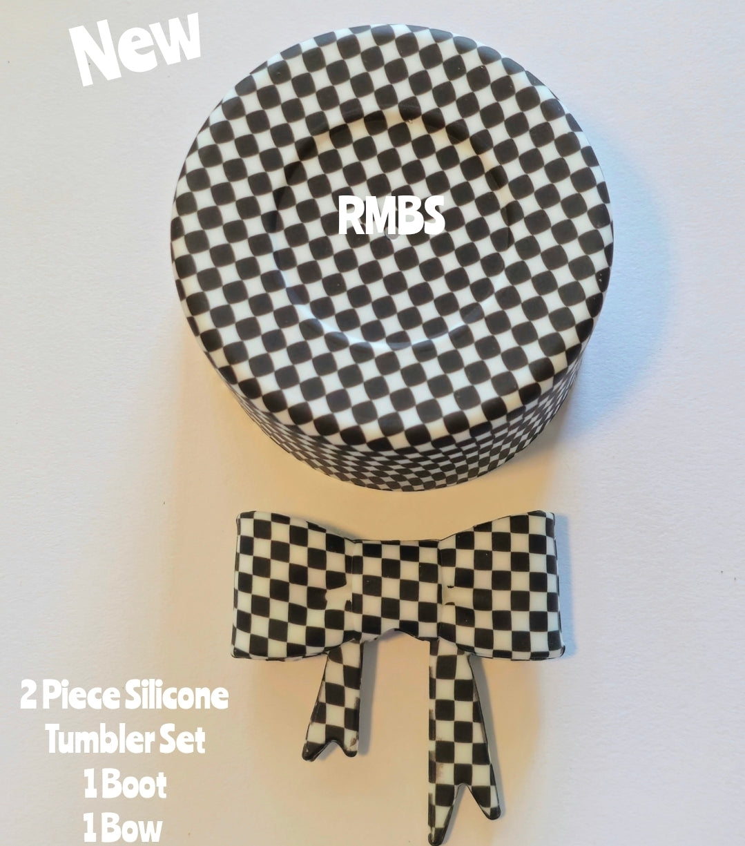 New 2 piece Silicone Tumbler Set.