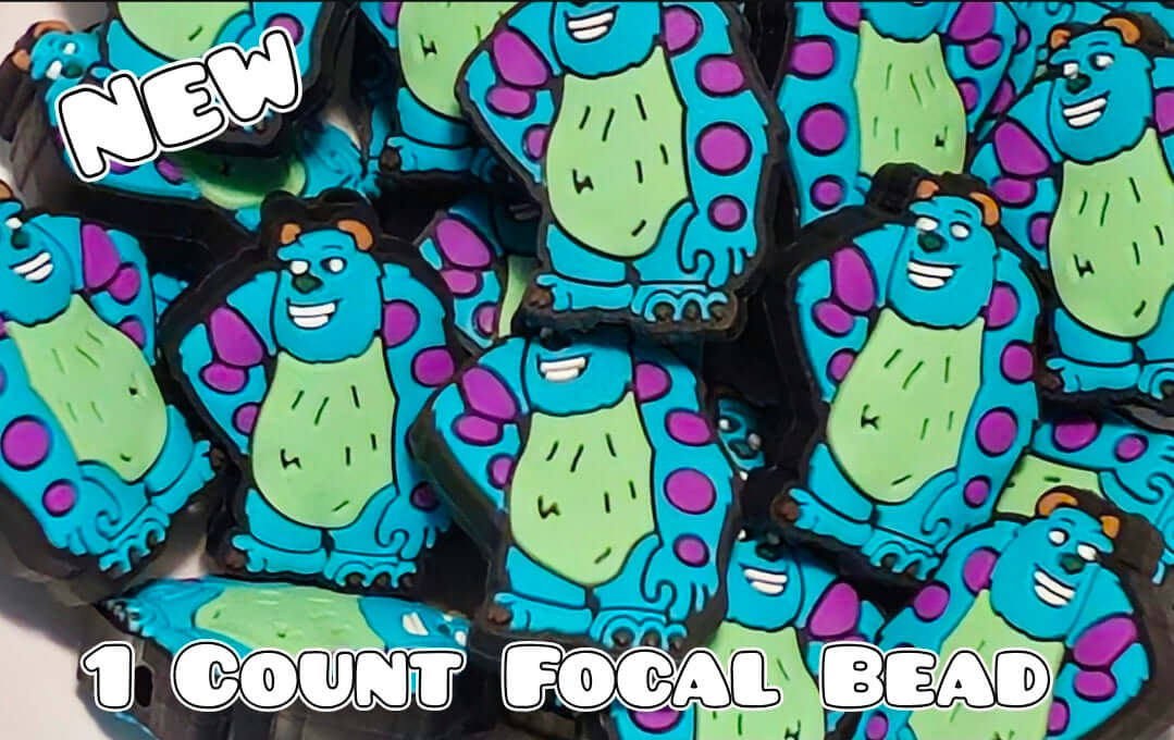 1 Count Focal Bead Monster Inc BEADS