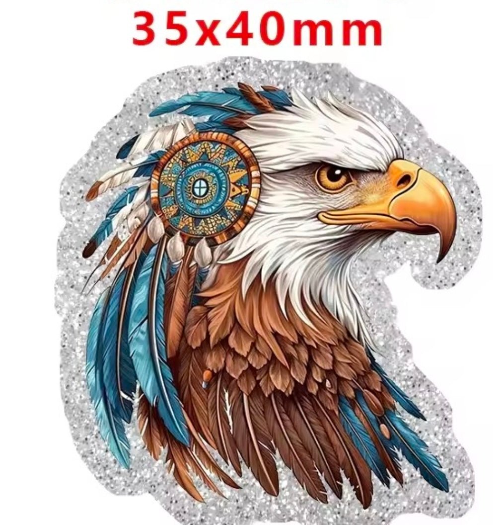 Glitter Acrylic Flatback- Acrylic Planer Resin Charm Animals
