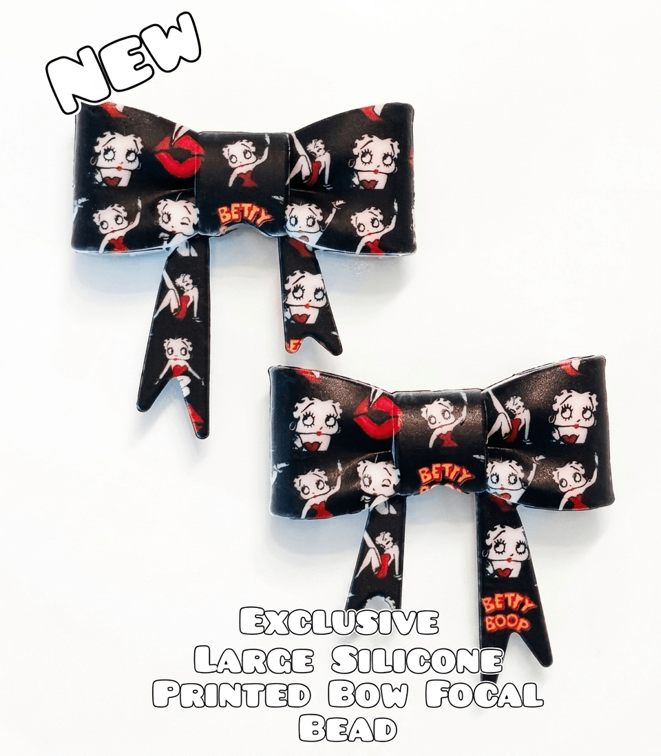 1 Count New Release Silicone Focal Bead Bow Exclusive BETTY BOOP