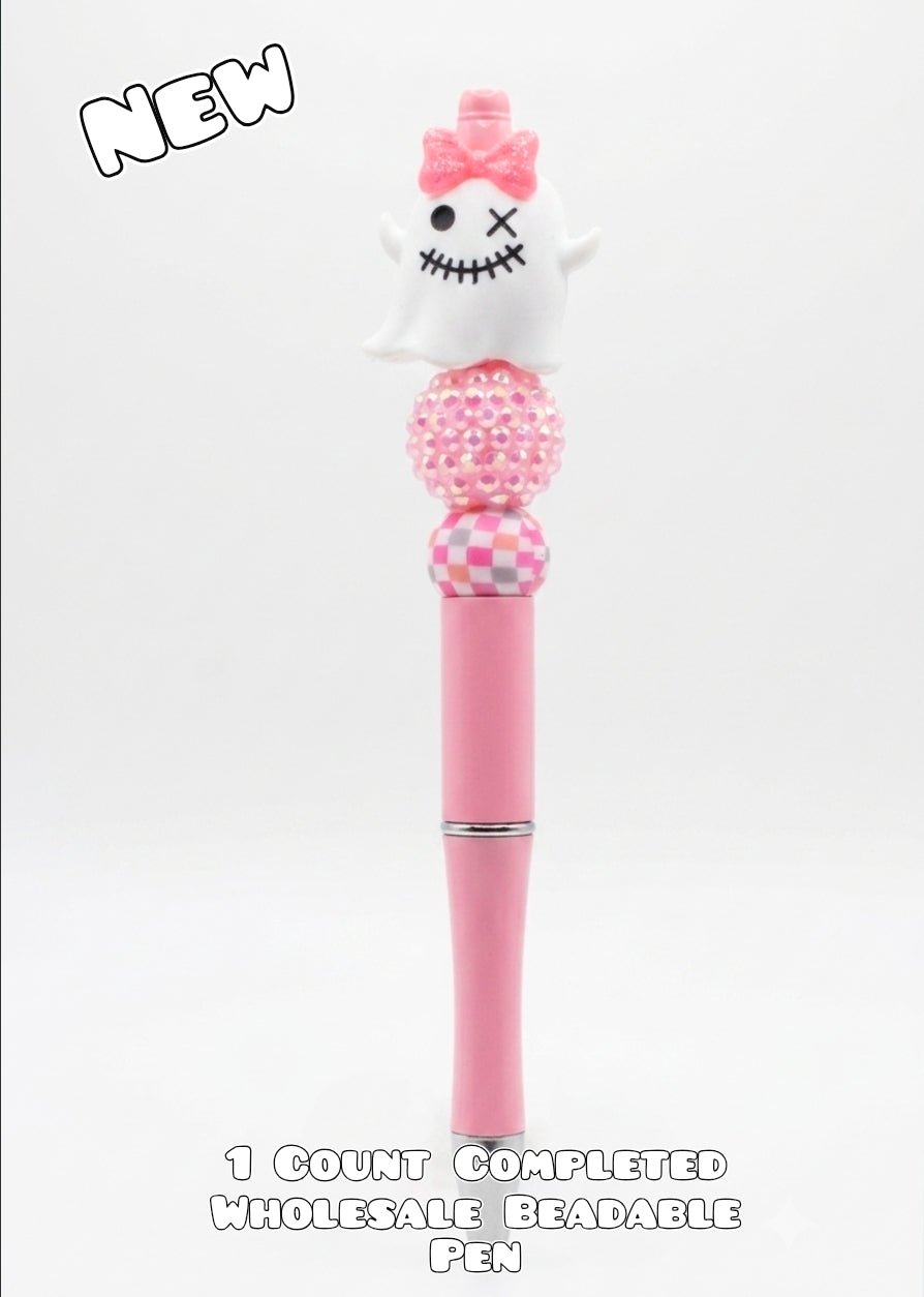 Wholesale 1 Count Beadable Pen Character Cute Ghost
