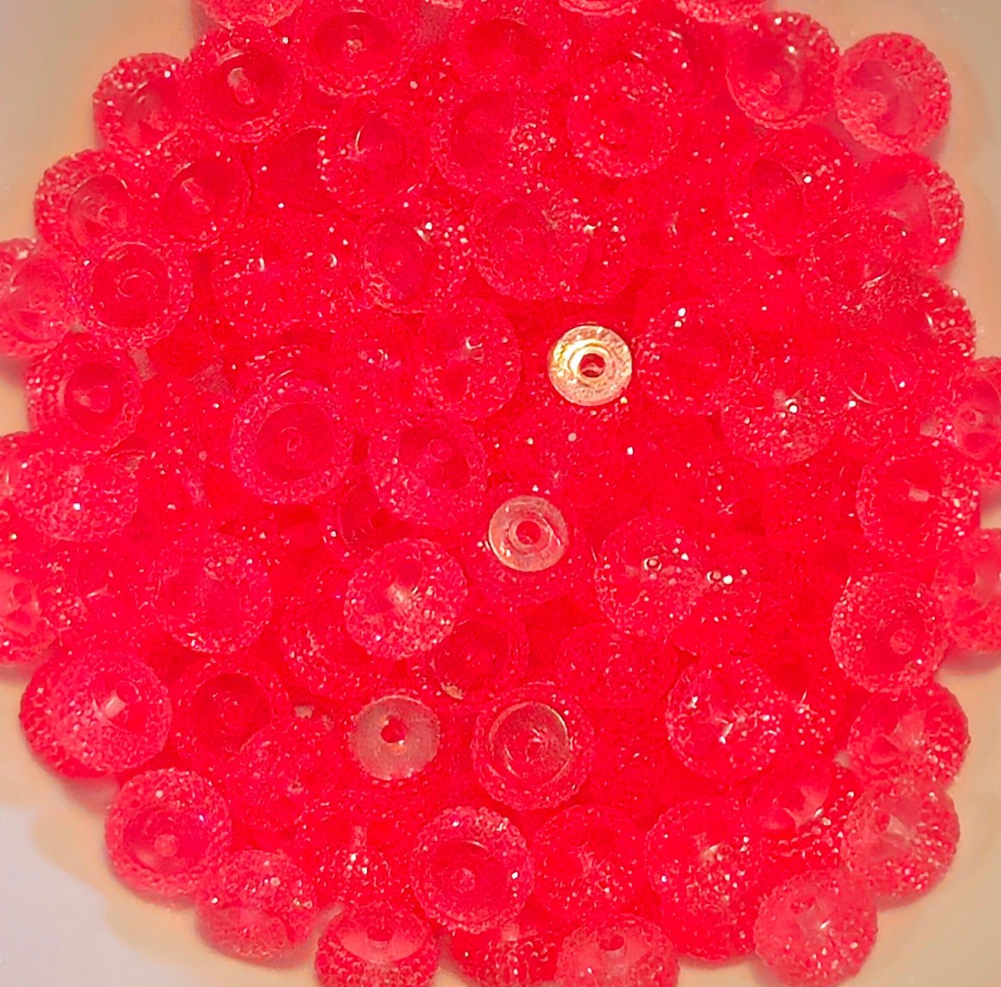 5 Count 12MM Acrylic Spacer Beads Craft Supplies 10 color options