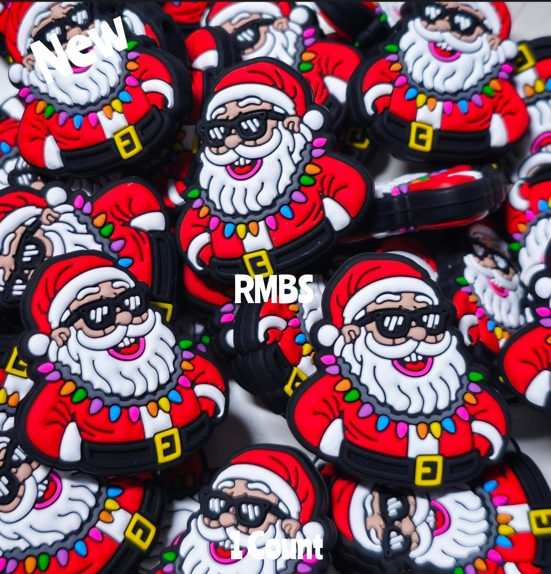 DIY Focal Bead 1 Count Craft Supplies Christmas Theme Silicone Beads