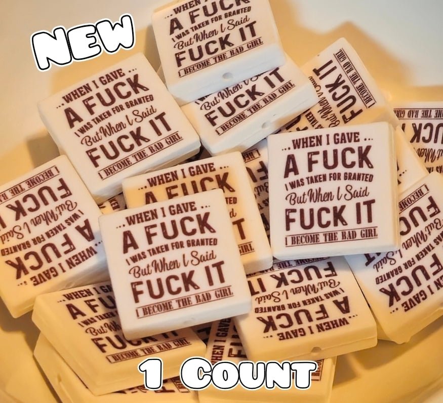 1 Count Focal Bead Fuck It