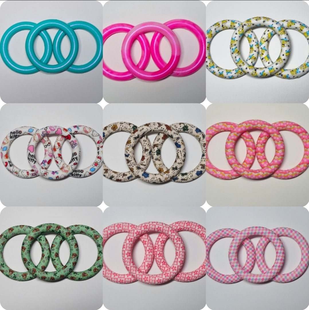 DIY 65MM Silicone Rings Craft Supplies Beads
