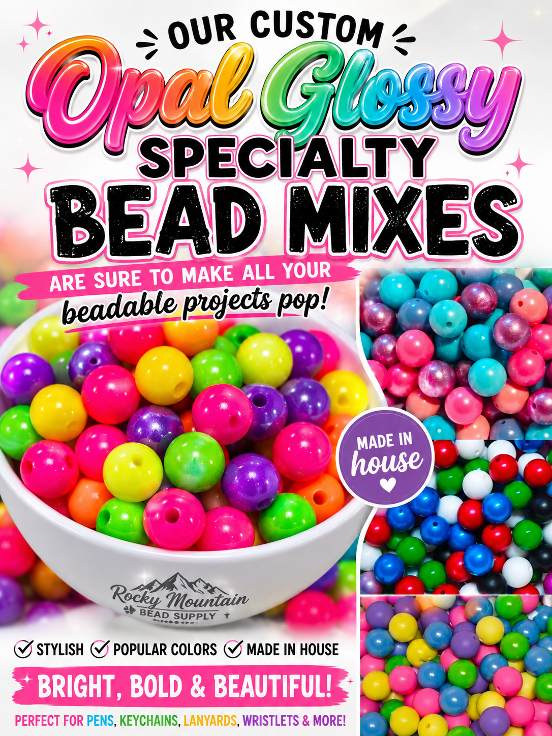 15MM Silicone Solid Colors Bead Mixes
