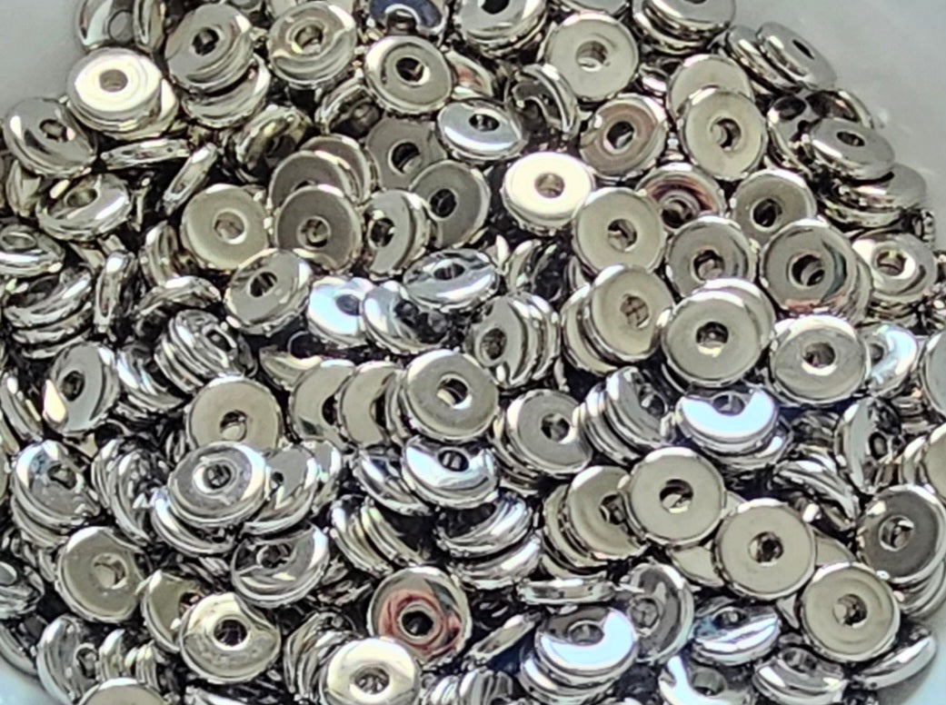 Plastic 20 count 14mm  spacers SILVER NEW