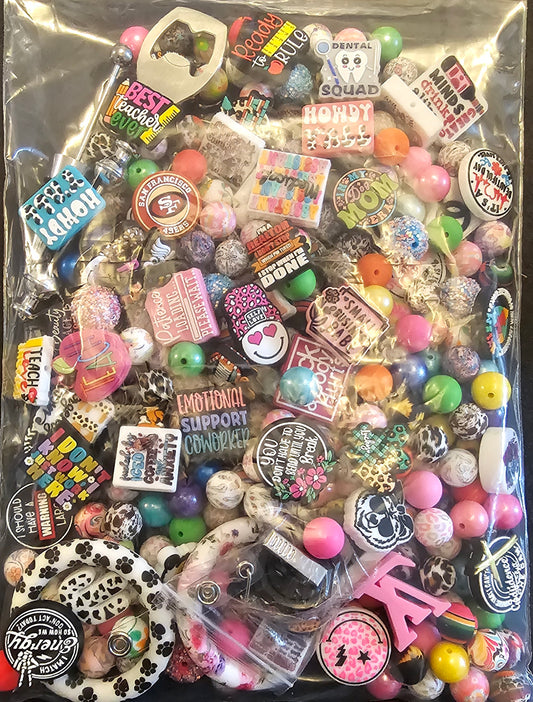 New FACEBOOK DEAL MAY 2024 FREE SHIPPING 1.5 pounds beads MIX with beadables