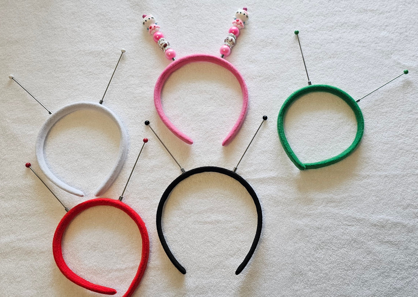 1 count beadable headbands 5 colors limited quantites