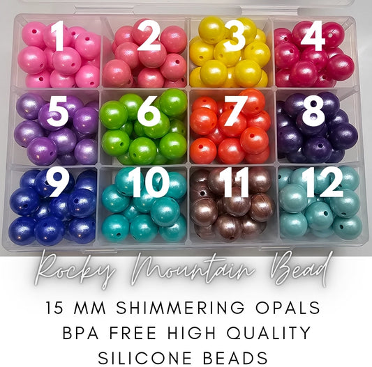 15mm  Silicone OPALS- BPA FREE