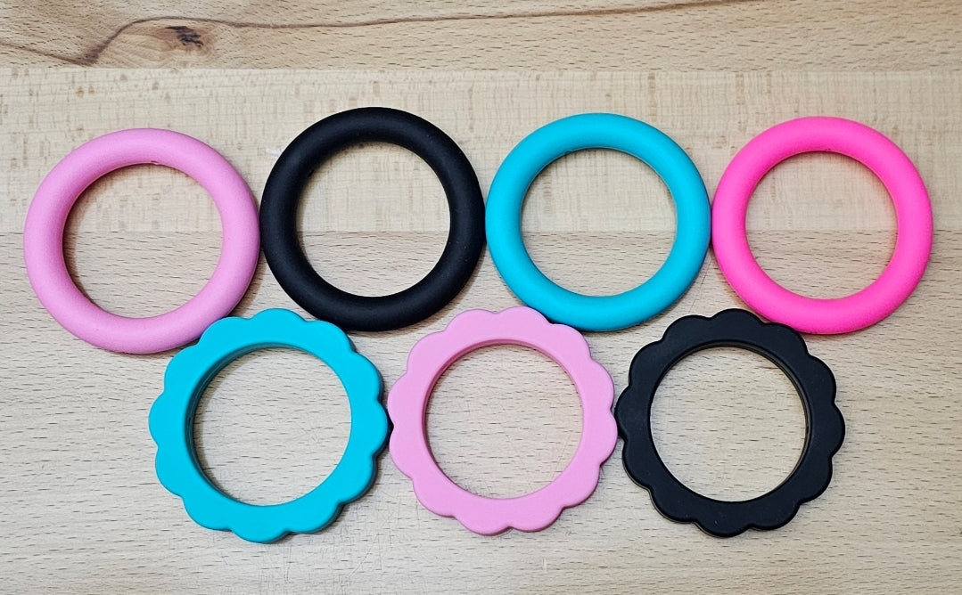 Beadable silicone 0 rings 65mm