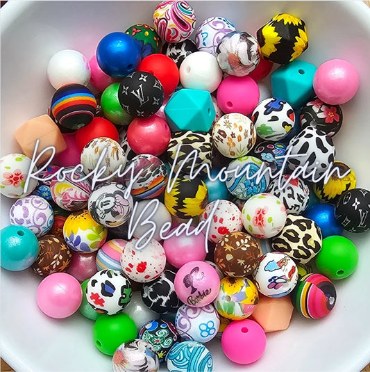 15mm silicone bead Mix Scoops