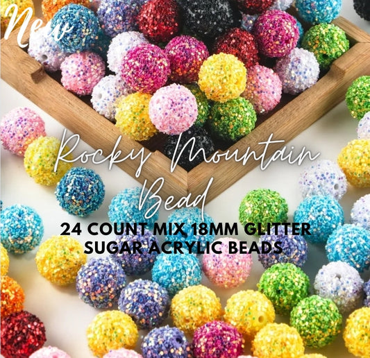 24 count sugar bead mix ACRYLICS