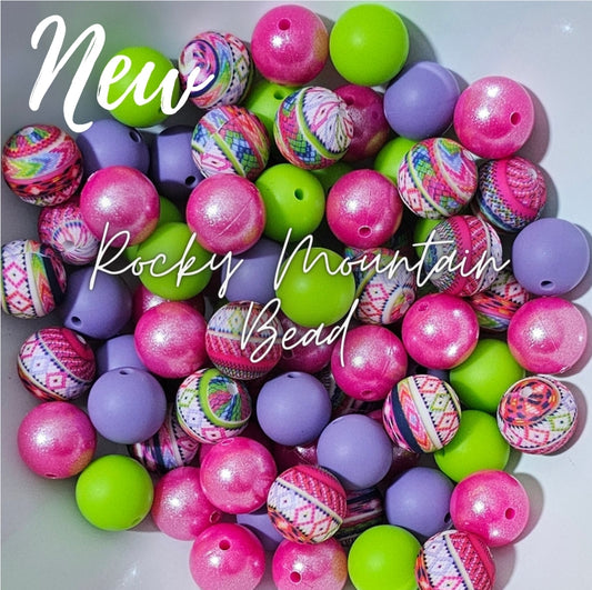 New - Bright Aztec summer Mix 15mm silicone includes Mettalics