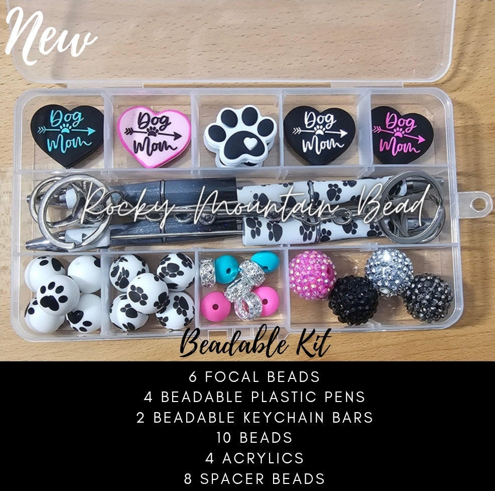 New dog paw beadable kit