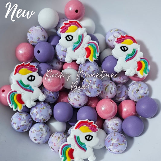 NEW Unicorn 15mm silicone with opals