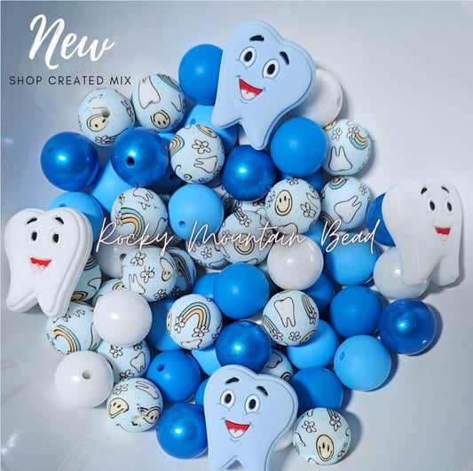 NEW blue tooth dental mix 15mm silicone