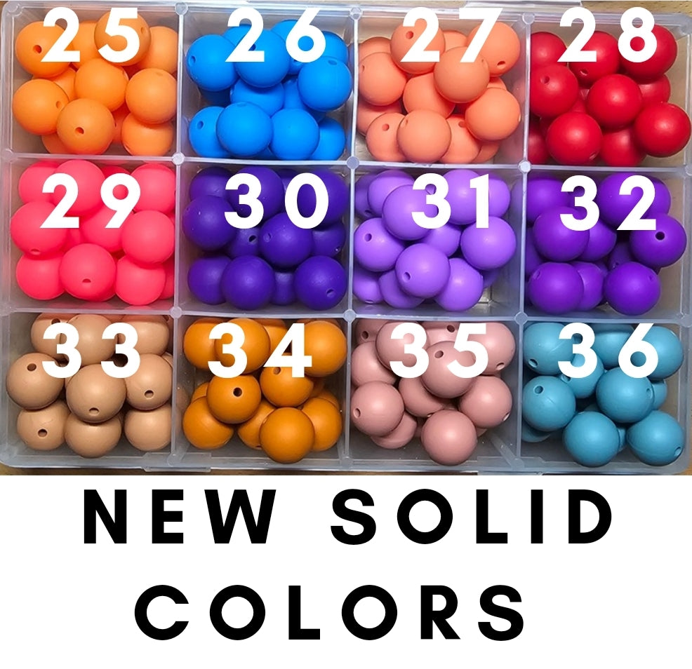 New 15mm solids 36 colors sold in 10 count packs wholsale