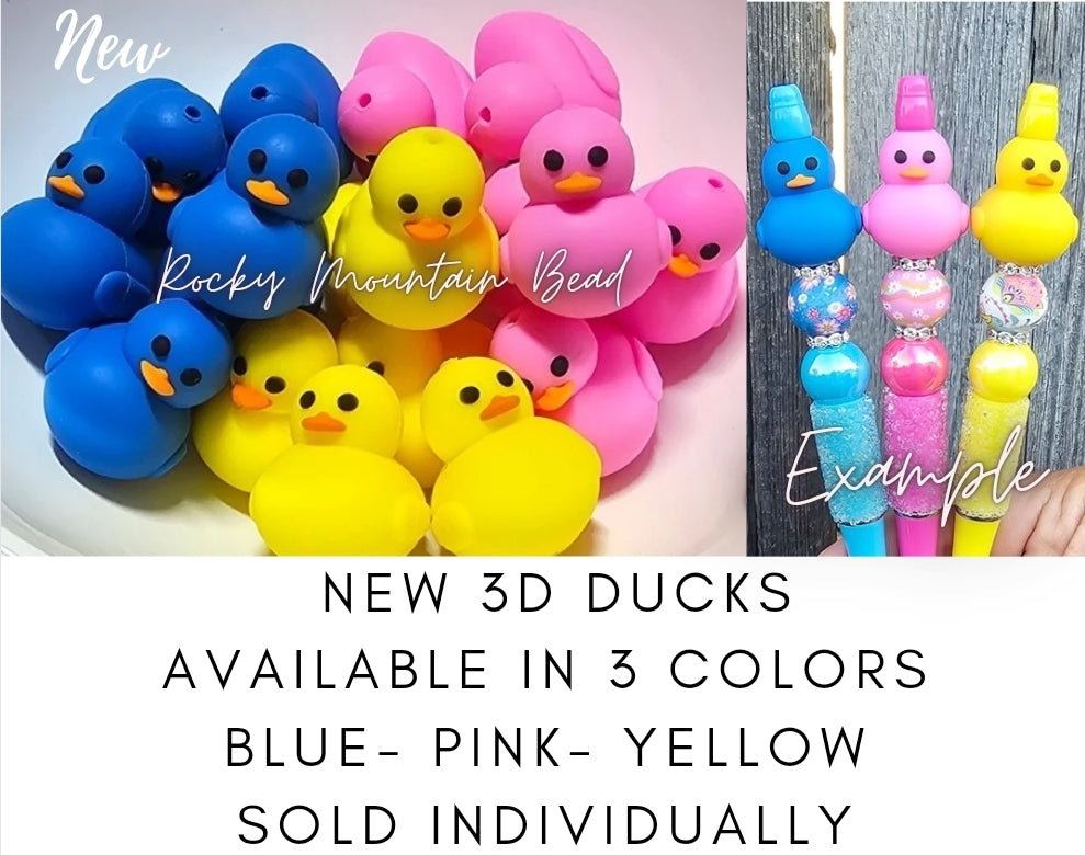 3D ducks 1 count silicone