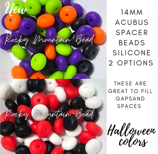 14mm acubus silicone beads