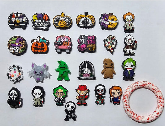 1 count Halloween silicone focal beads