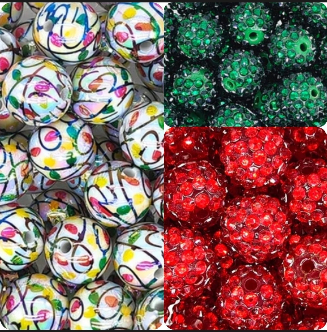 16mm rhinestone ACRYLICS 5 count
