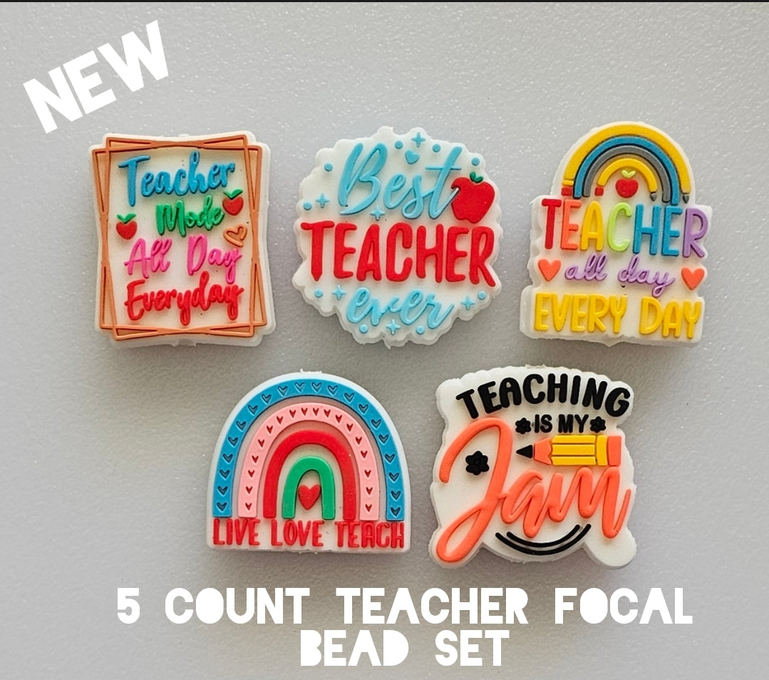 5 count teacher focal bead set