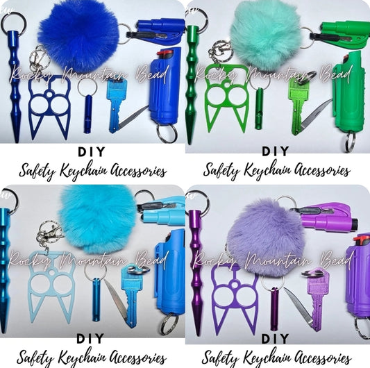 DIY keychain accessories 7 piece set you'll get a free name brand lanyard to complete it