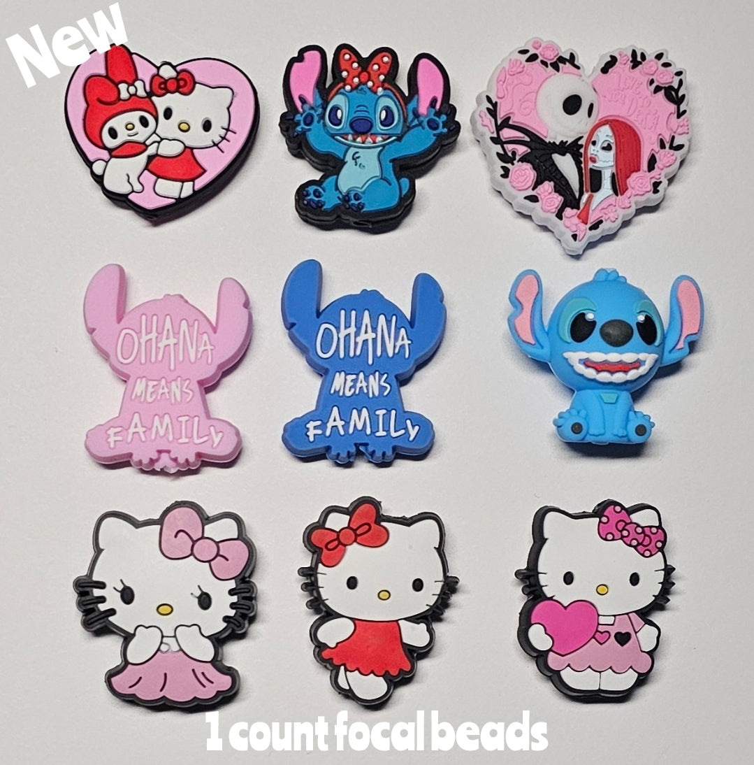 New 2025 Character focal beads 1 count