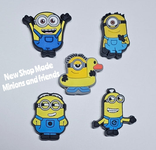 New 5 piece minion focal bead set shop custom set