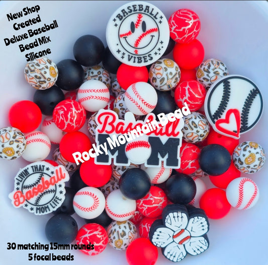 New 2025  Baseball custom mix 35 count includes 5 focals 3 different printed