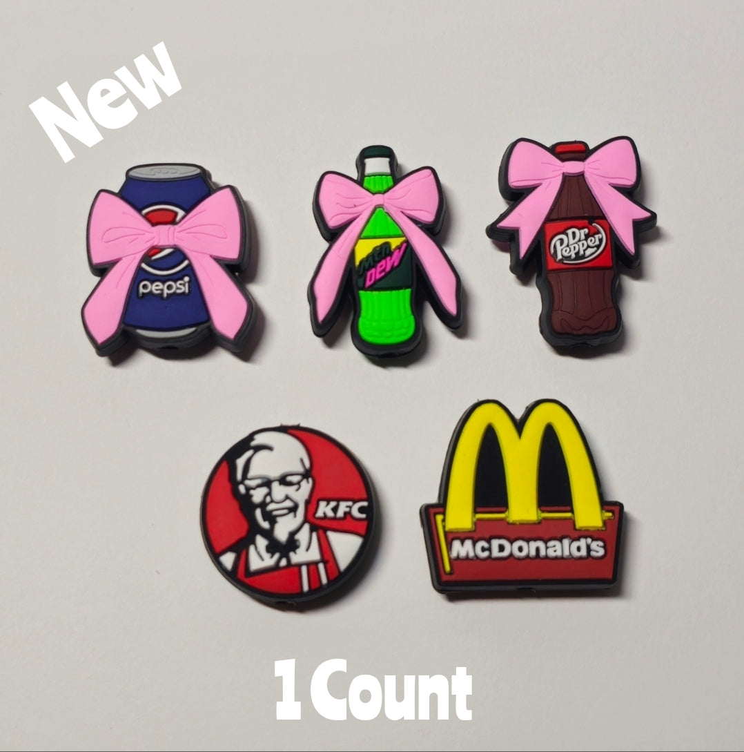 DIY Focal Bead 1 Count Craft Supplies Food Soda Pop