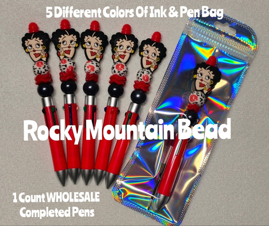 Wholsale Completed Pens comes with pen bag Craft Supplies Character Betty Boop