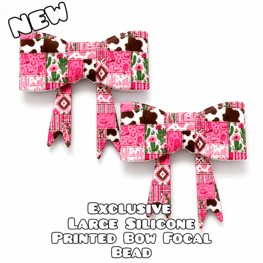 1 Count New Release Silicone Focal Bead Bow Exclusive