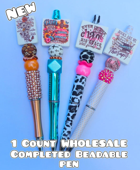 Wholesale 1 Count Beadable Pens religious and  books