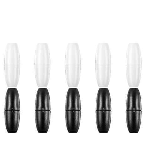 10 Count Connector Clasp Black White