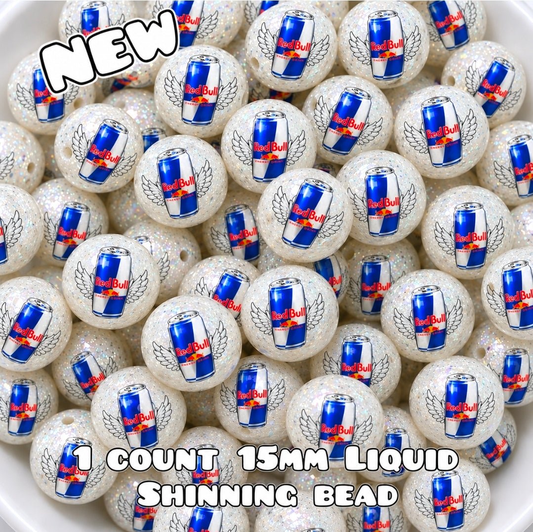 1 Count New Release Silicone Focal Bead Bow GLOSSY FINISH Exclusive 3 options Redbull