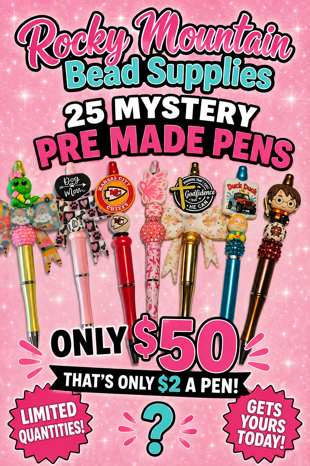 Wholesale 25 Count Mystery Completed Pen Bundle
