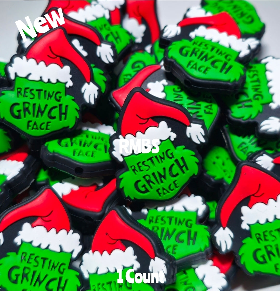 DIY Focal Bead 1 Count Craft Supplies Christmas Character Mr Mean One Grinch Beads