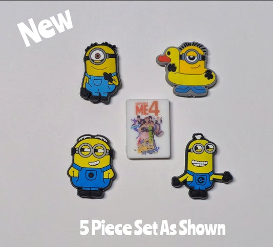 NEW Character DIY Focal Bead 4 Count Craft Supplies Minions
