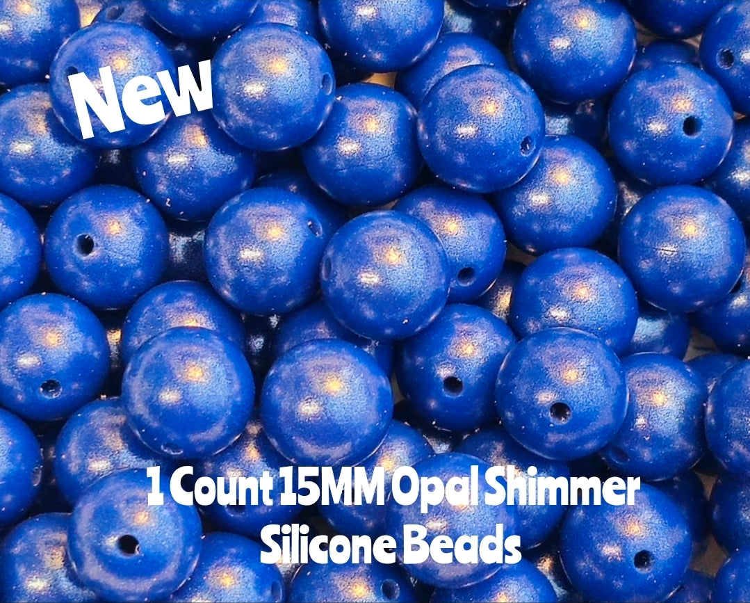 New 15mm 1 Count DIY Silicone Solid OPAL Navy Blue Craft Supplies & ACCESSORIES