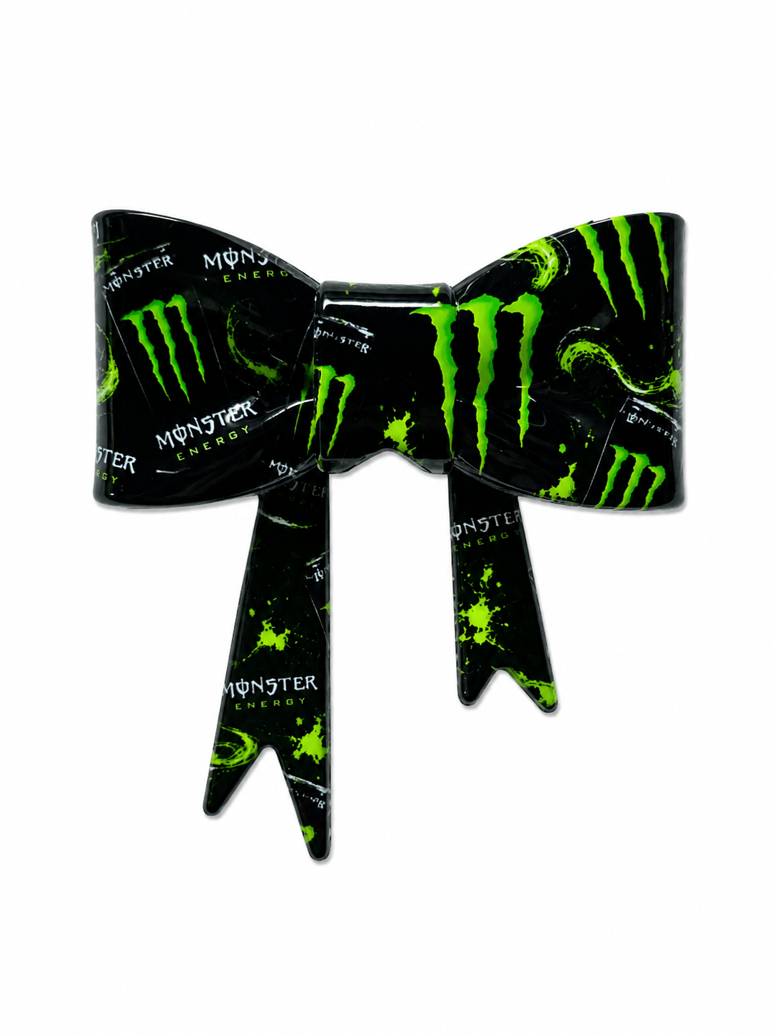 1 Count New Release Silicone Focal Bead Bow GLOSSY FINISH Exclusive 3 options Monster