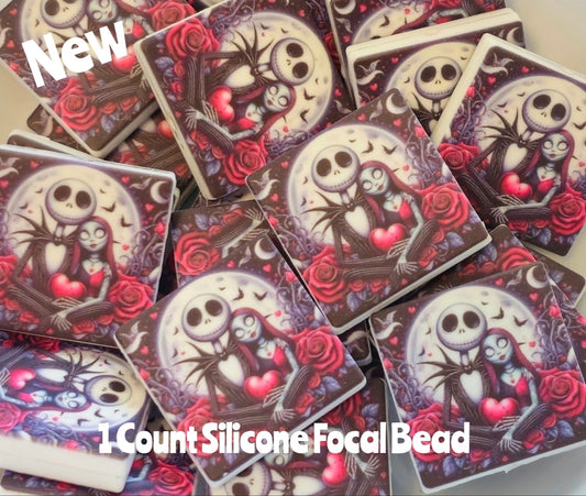 New Jack & Sally Focal Beads 1 Count DIY Bead Supplies