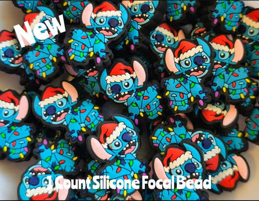 New Silicone Stitch Christmas Lights Focal Beads 1 Count DIY Bead Supplies