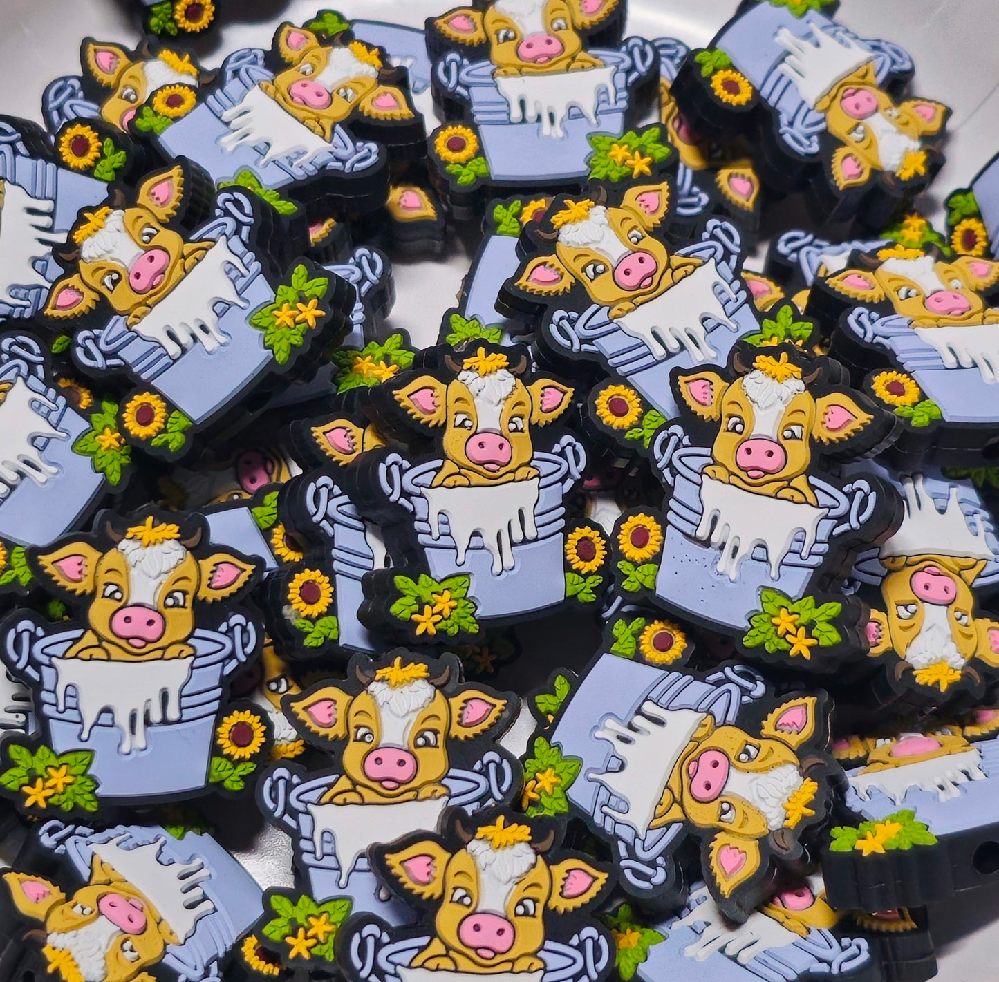 DIY Focal Bead 1 Count Craft Supplies Country Western Cows