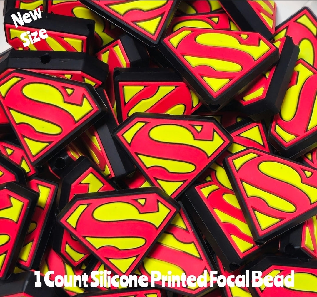 DIY Focal Bead 1 Count Craft Supplies Character Super heroes Custom